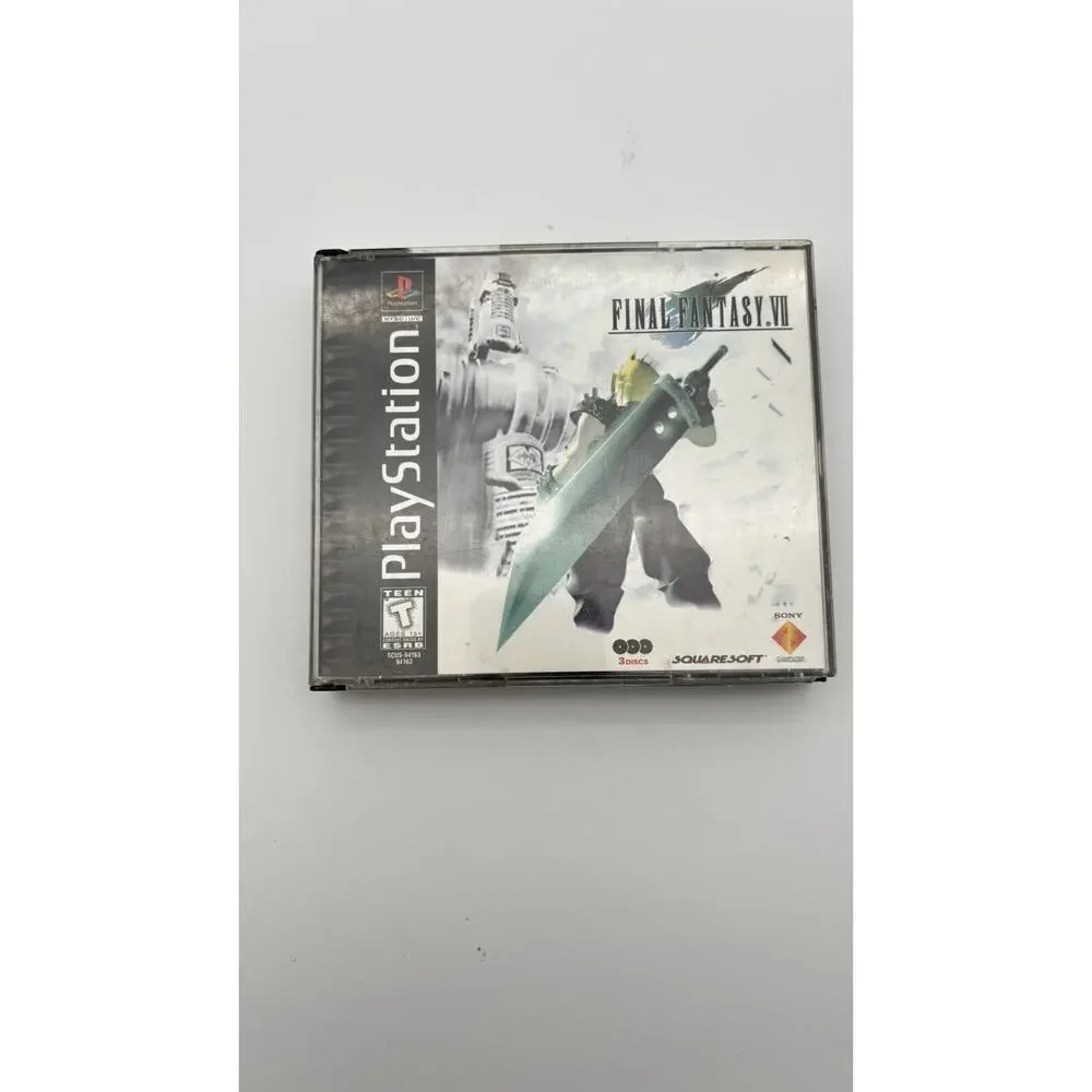 Final Fantasy 7 PlayStation Black Label -Tested Works No Manual